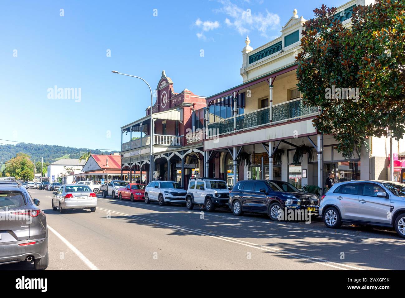 Historische Gebäude, Queen Street, Berry, New South Wales, Australien Stockfoto