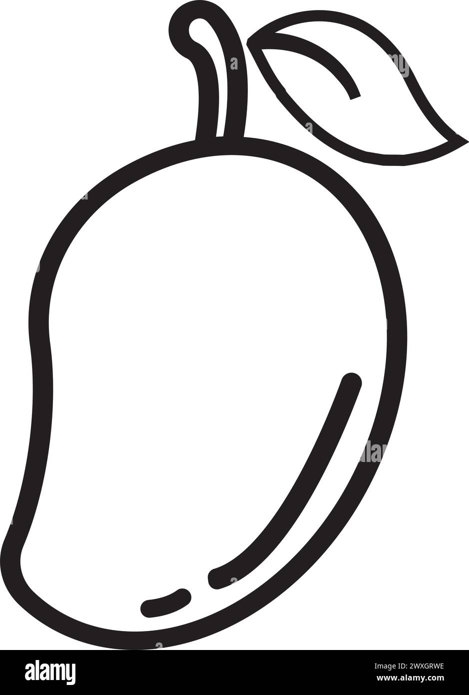 Mango Icon Vektor Illustration Symbol Design Stock Vektor