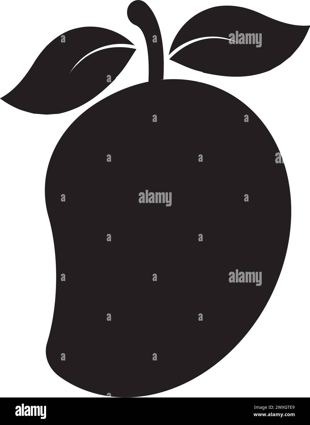 Mango Icon Vektor Illustration Symbol Design Stock Vektor