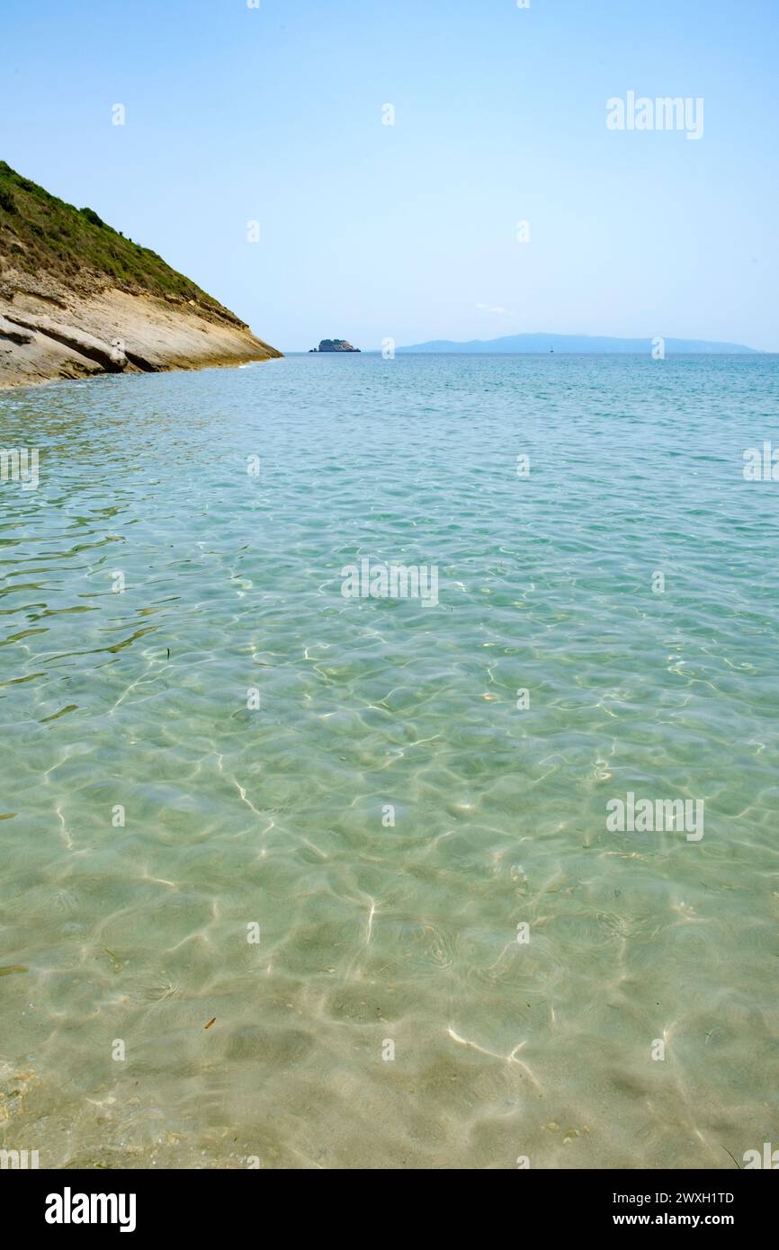 AiHelis Beach, Kefalonia, Griechenland Stockfoto