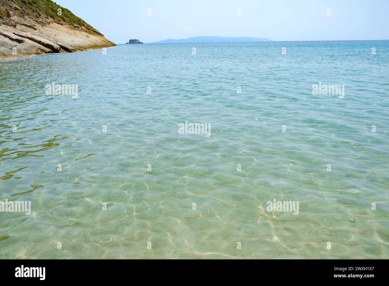 AiHelis Beach, Kefalonia, Griechenland Stockfoto