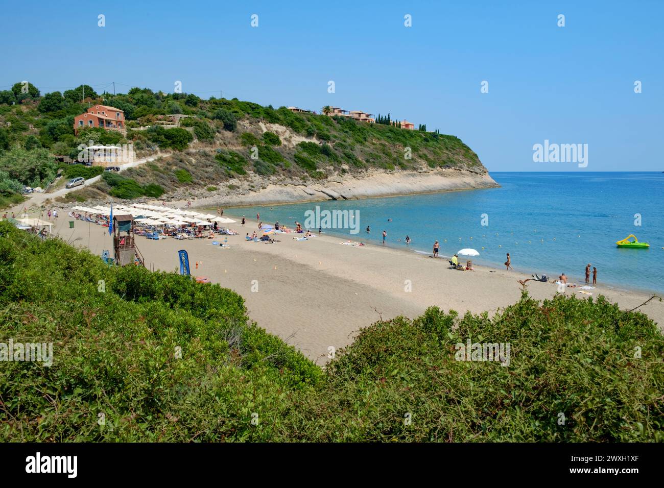 AiHelis Beach, Kefalonia, Griechenland Stockfoto