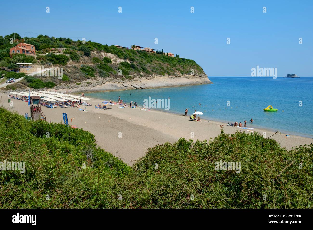 AiHelis Beach, Kefalonia, Griechenland Stockfoto