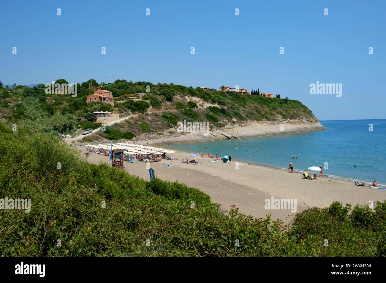 AiHelis Beach, Kefalonia, Griechenland Stockfoto