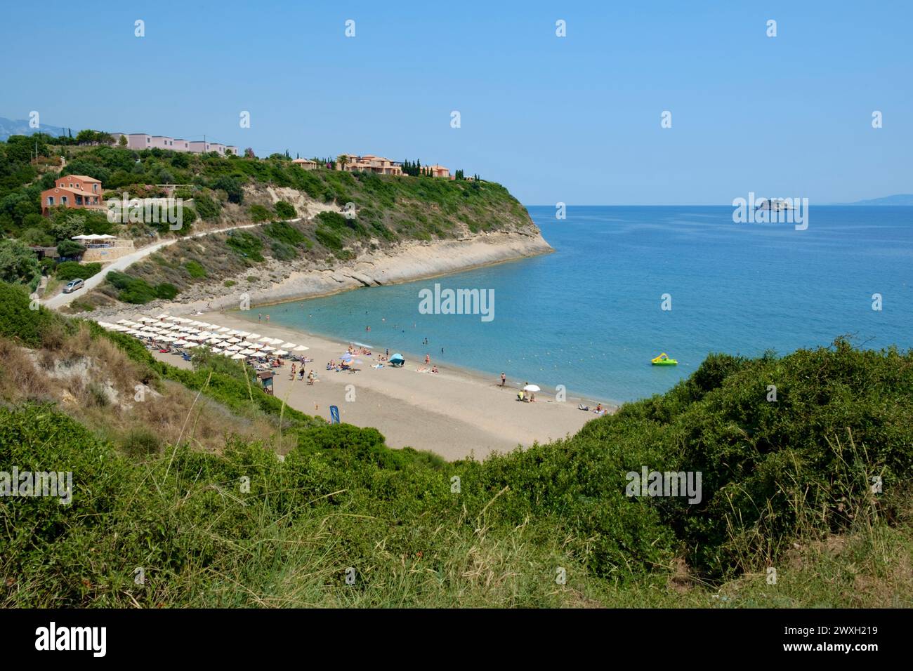 AiHelis Beach, Kefalonia, Griechenland Stockfoto