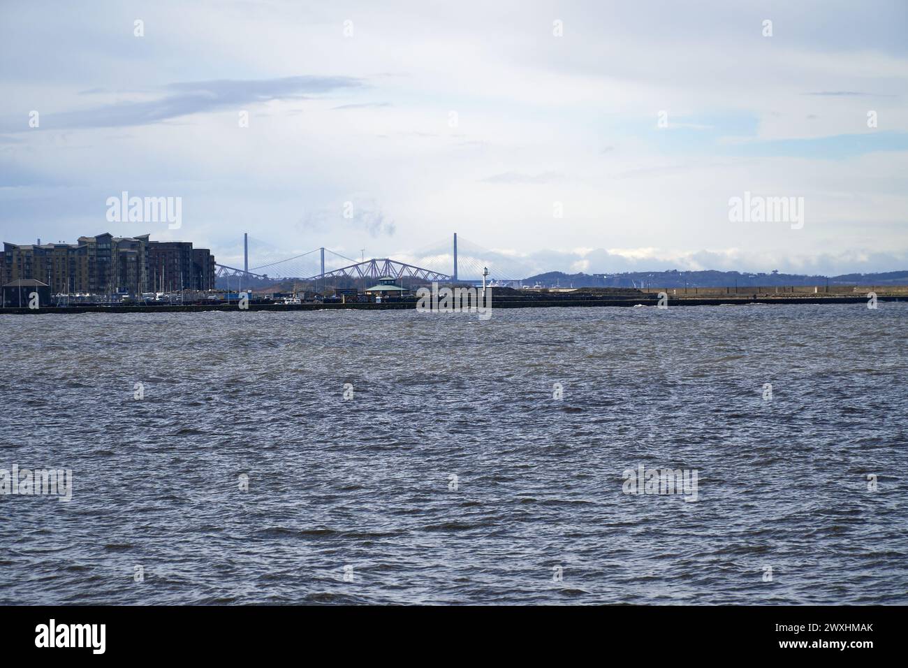 Firth of Forth Bridge in Schottland Stockfoto