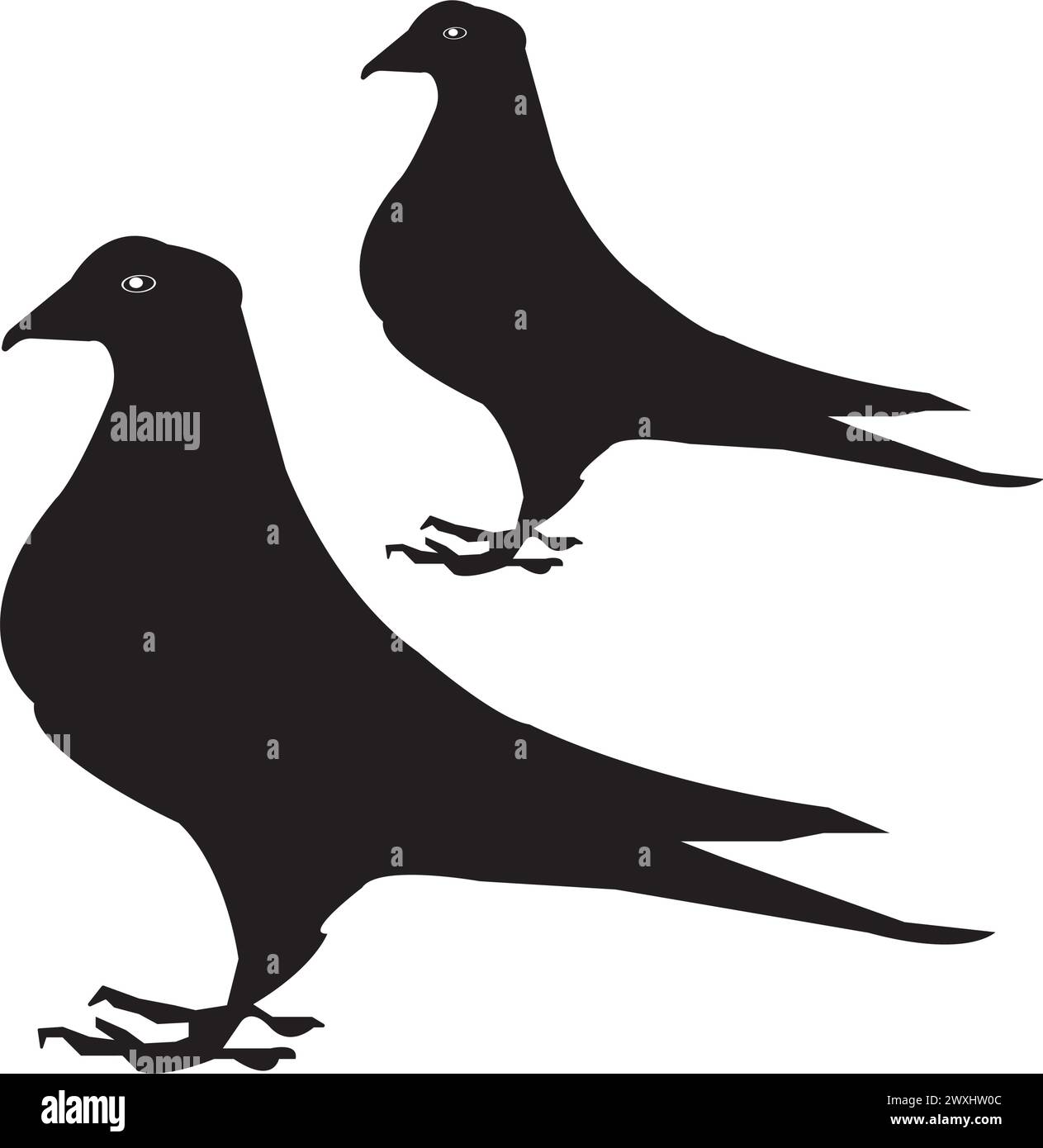 Taubensymbol Vektor Illustration Symbol Design Stock Vektor