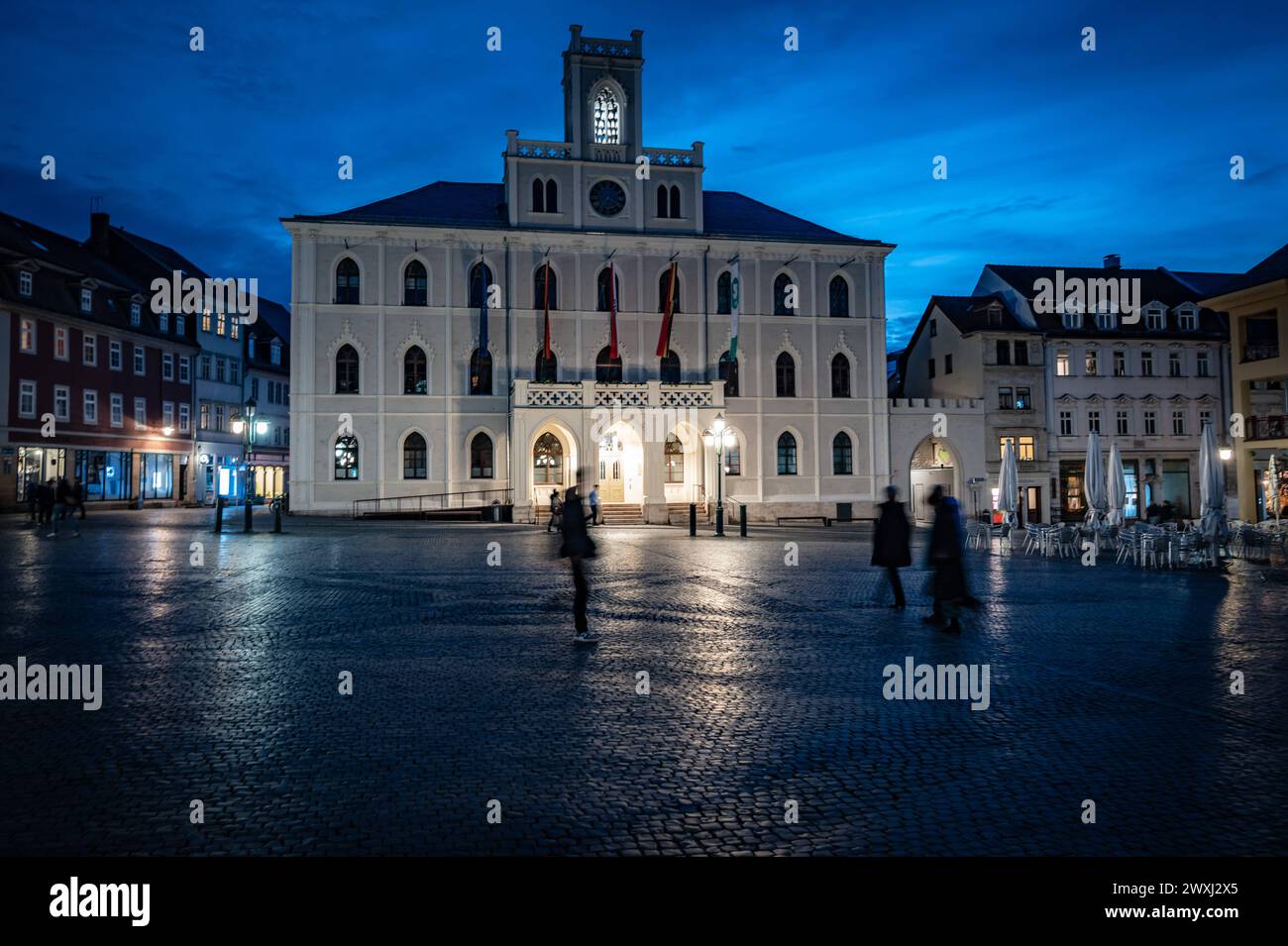 Weimar im Bundesland Thüringen: Am Marktplatz - 30.03.2023 Weimar *** Weimar im Land Thüringen am Marktplatz 30 03 2023 Weimar Stockfoto