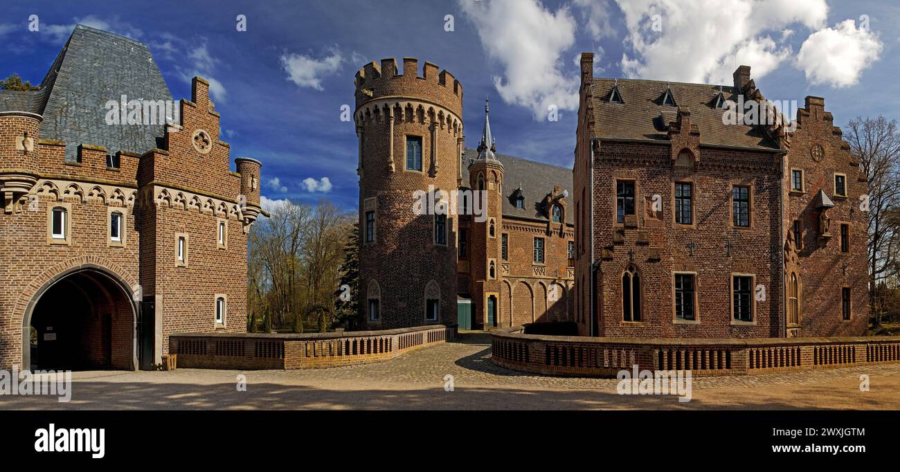 Schloss Paffendorf, beliebtes Ausflugsziel, Bergheim, Rhein-Erft-Bezirk, Rheinisches Braunkohlegebiet, Nordrhein-Westfalen, Deutschland Stockfoto