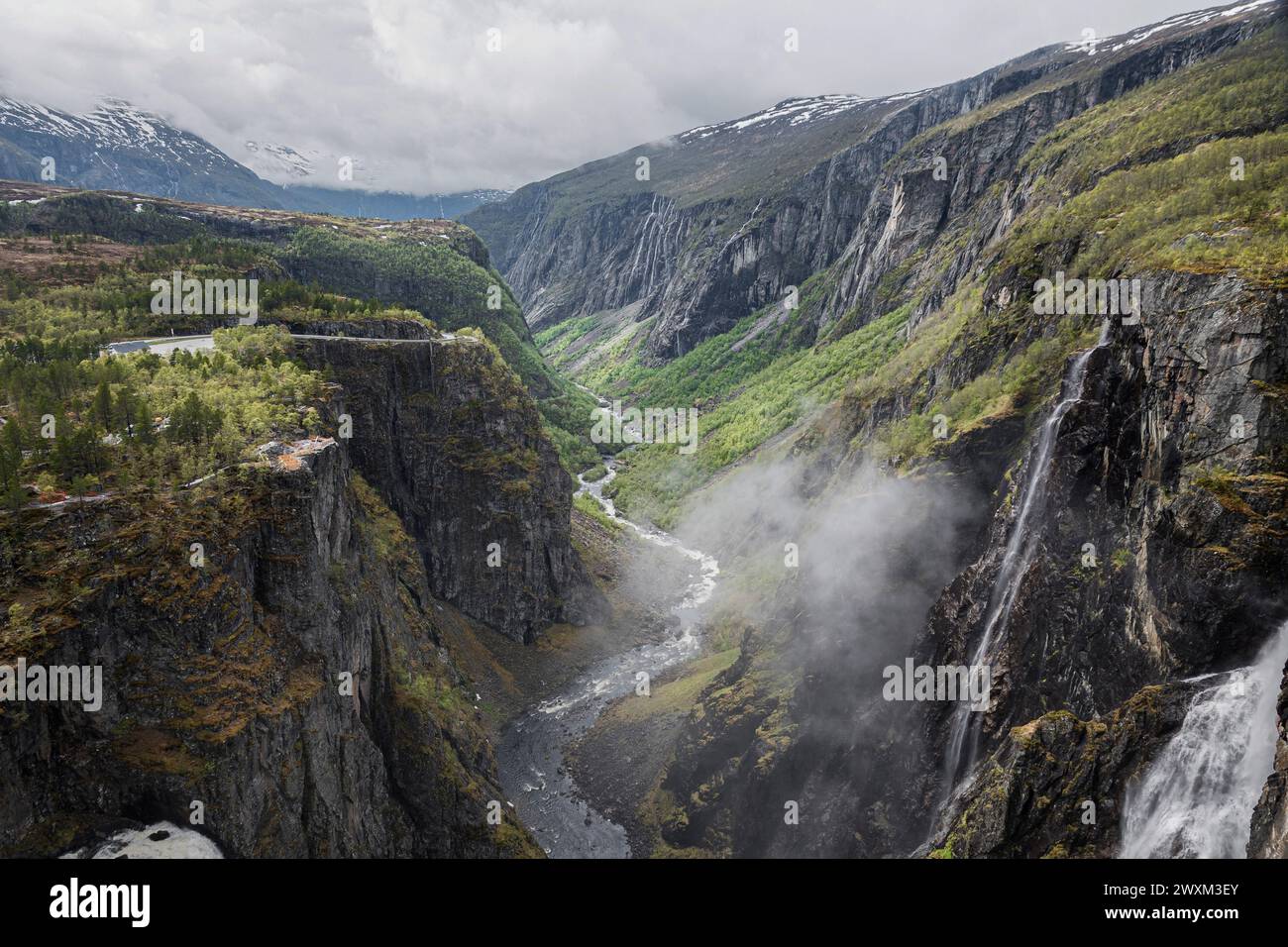 Sur les plateaux en Norvège Stockfoto