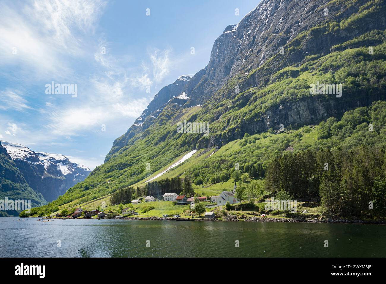 Fjord en Norvège Stockfoto