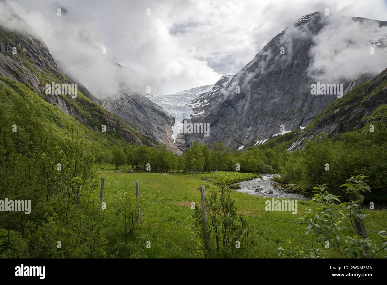 Glacier en Norvège Stockfoto