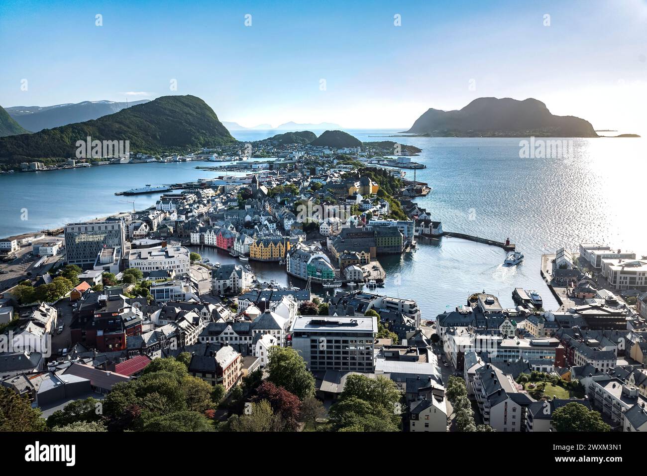 Ålesund en Norvège Stockfoto