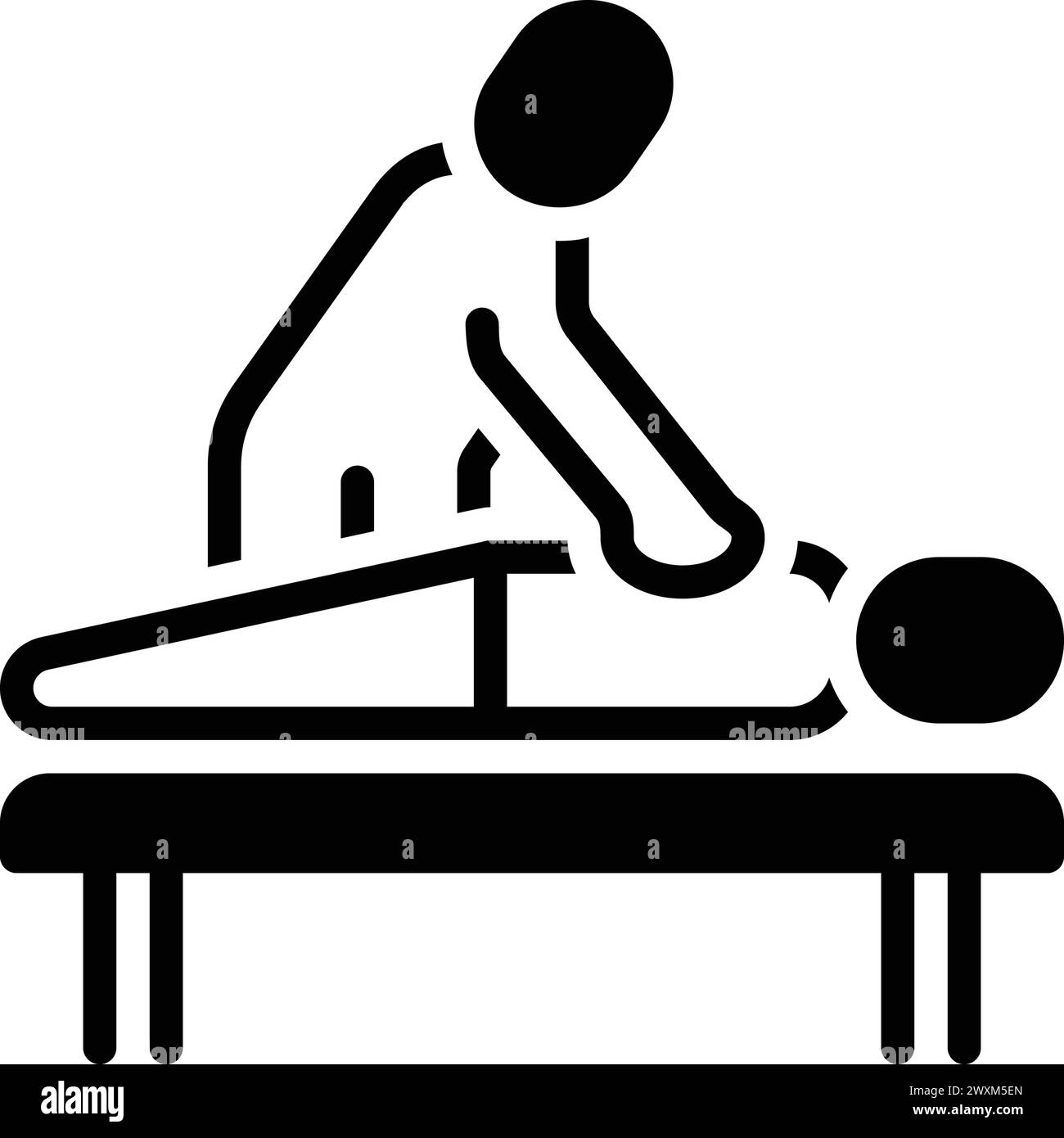 Symbol für Therapie, Massage Stock Vektor
