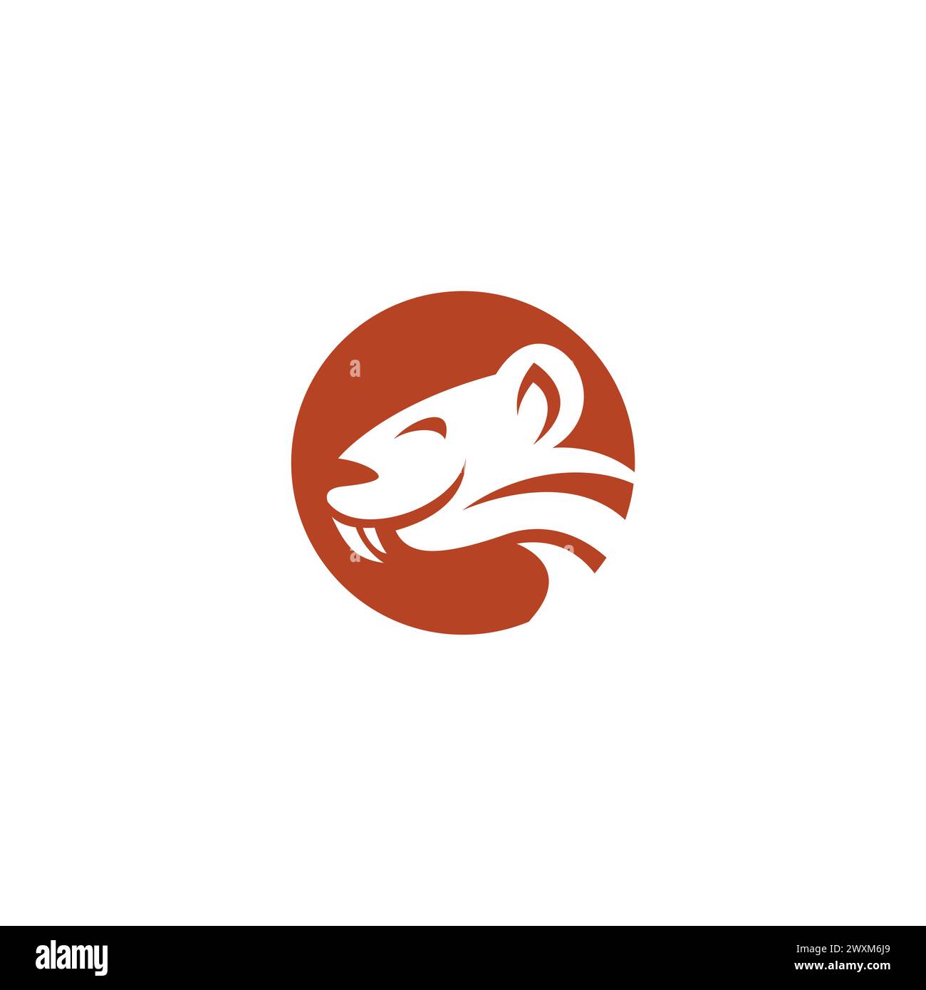 Logo Für Biberfigur. Tierlogo Stock Vektor