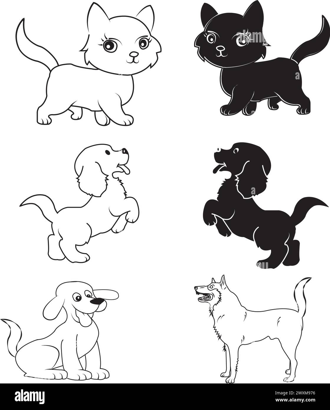 Hund Symbol Vektor Illustration einfaches Design Stock Vektor