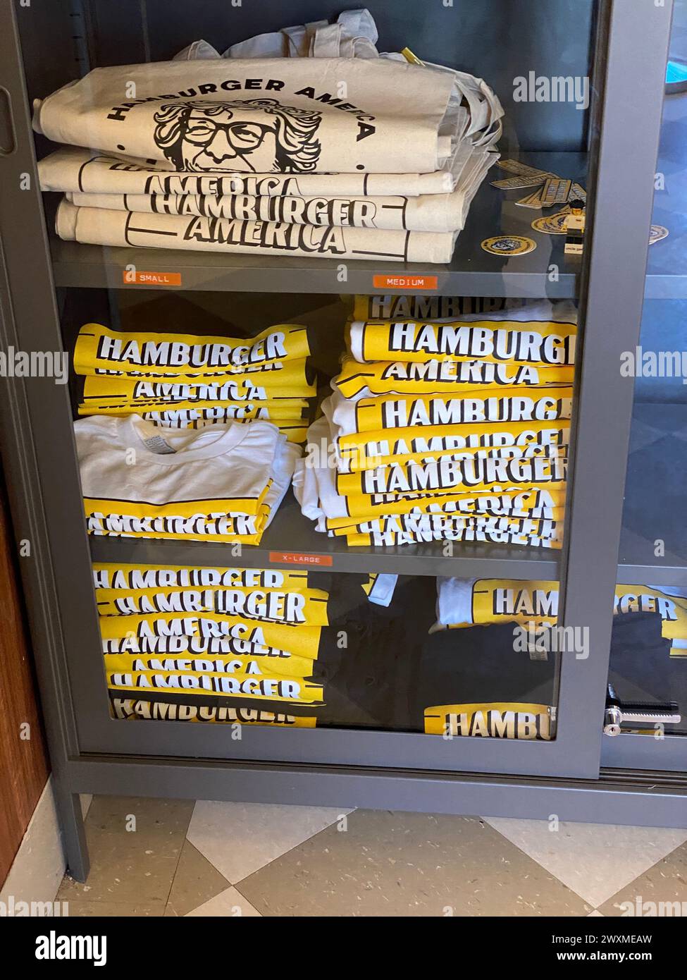 New York, USA. Februar 2024. Hamburger america Fastfood-Joint, New York. Hinweis: Nidpor/Alamy Live News Stockfoto