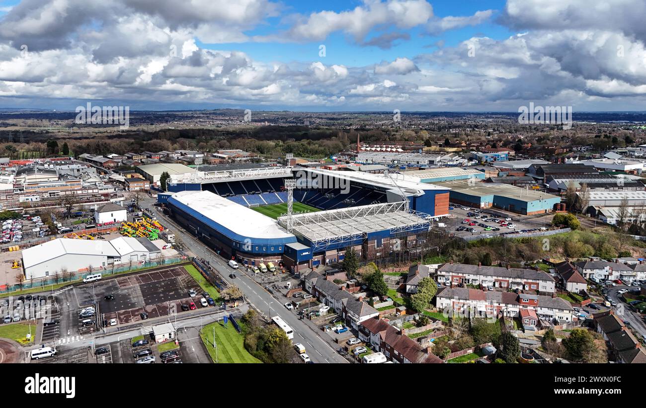 Ein Blick auf die Hawthorns vor dem Sky Bet Championship Spiel zwischen West Bromwich Albion und Watford. Bilddatum: Montag, 1. April 2024. Stockfoto