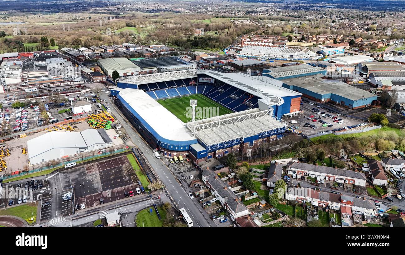 Ein Blick auf die Hawthorns vor dem Sky Bet Championship Spiel zwischen West Bromwich Albion und Watford. Bilddatum: Montag, 1. April 2024. Stockfoto