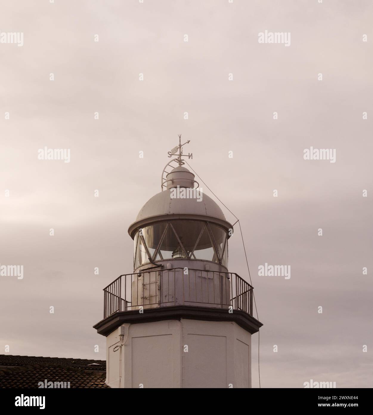 Llanes, Faro de Llanes Leuchtturm, Spanien, Asturien Stockfoto