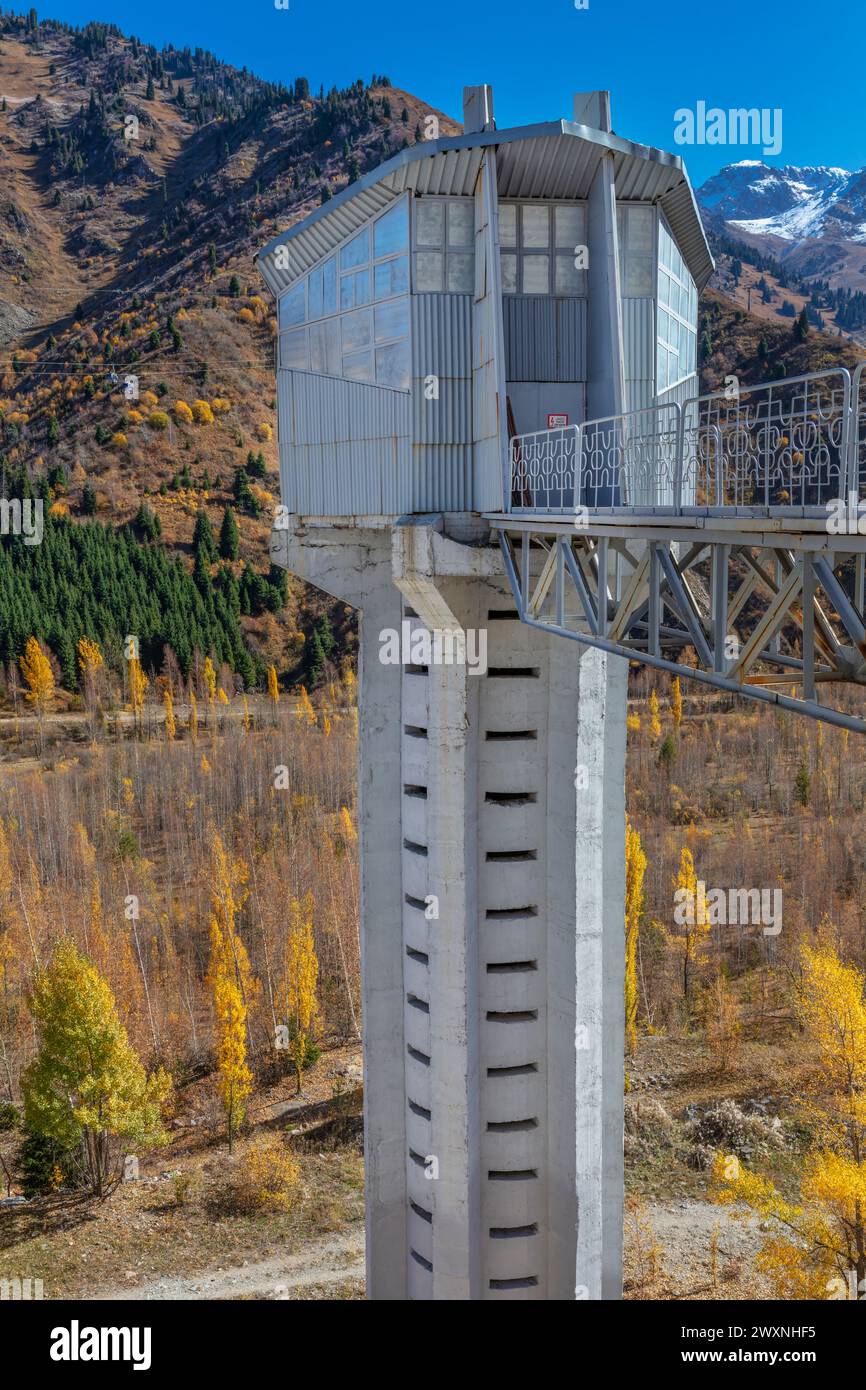 Medeu, Outdoor-Speed-Skating und Bandy rinke, Almaty, Kasachstan Stockfoto