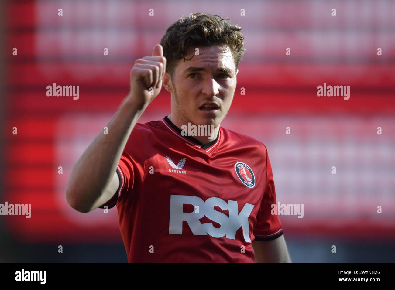 London, England. April 2024. Conor Coventry von Charlton Athletic nach dem Spiel der Sky Bet EFL League One zwischen Charlton Athletic und Stevenage. Kyle Andrews/Alamy Live News Stockfoto