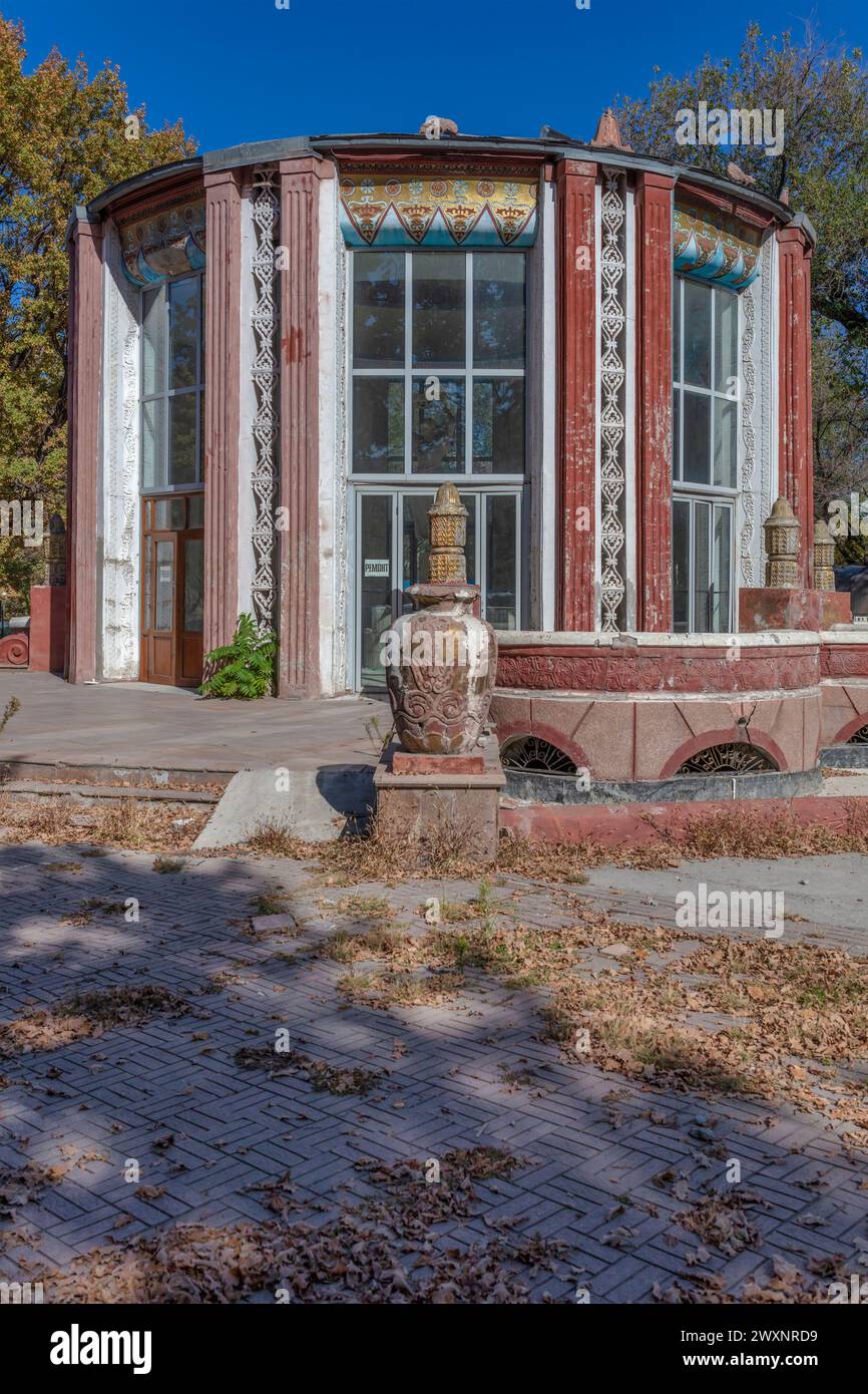 Vintage-Haus, Bischkek, Kirgisistan Stockfoto