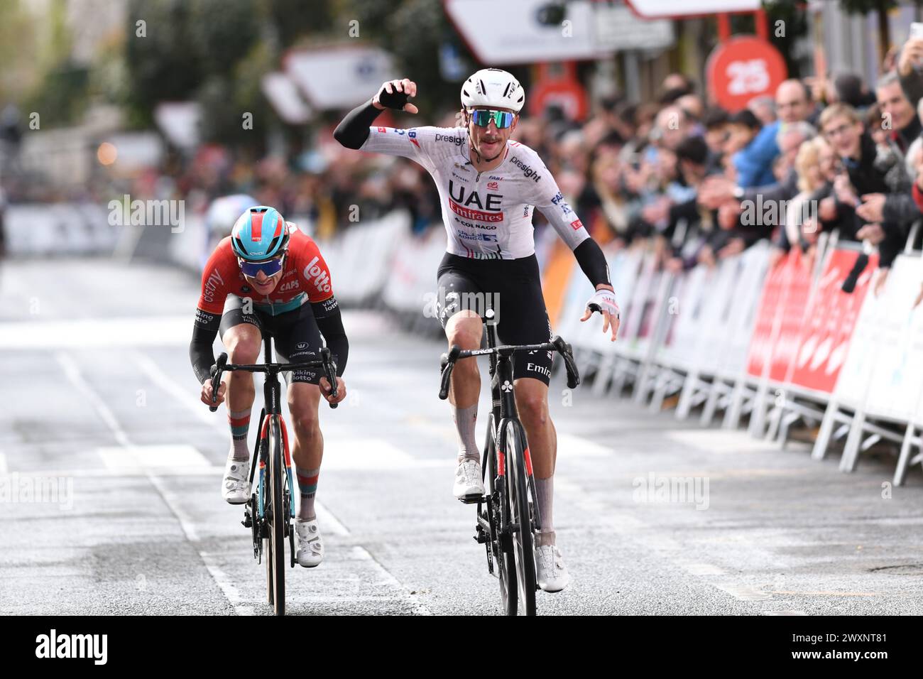 Brandon McNukty USA Team Emmrates Colnago gewinnt GP Miguel Indurain Stockfoto