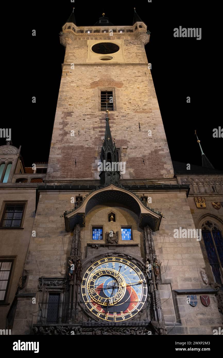 Astronomische Uhr von Prag Stockfoto