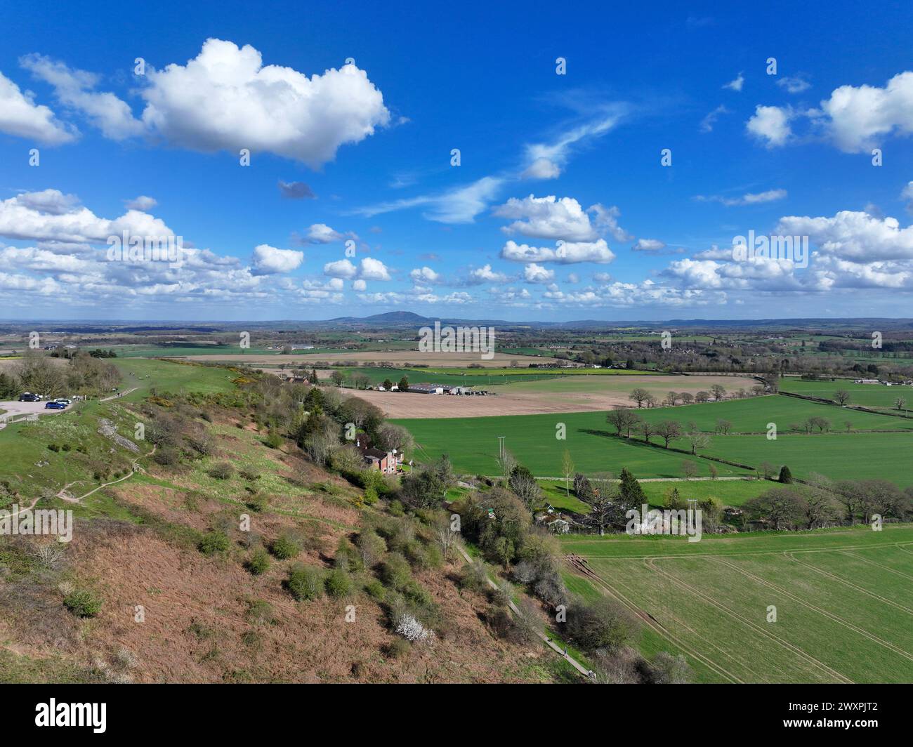 Lyth Hill - in der Nähe von Shrewsbury in Shropshire Stockfoto