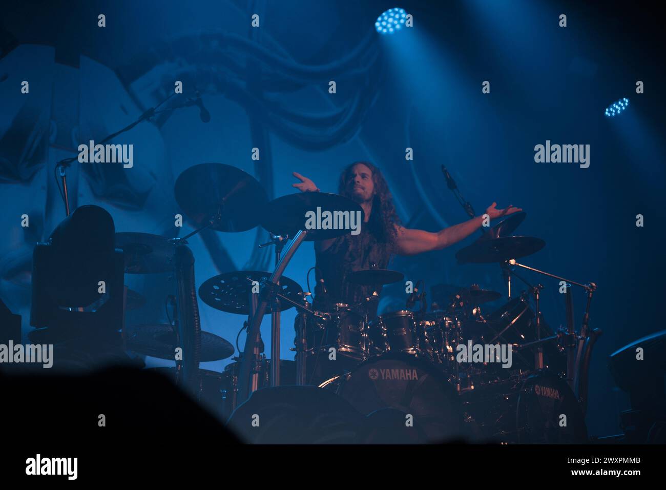 amaranthe tritt live in der Manchester Academy uk auf, 23. März 2024. Stockfoto