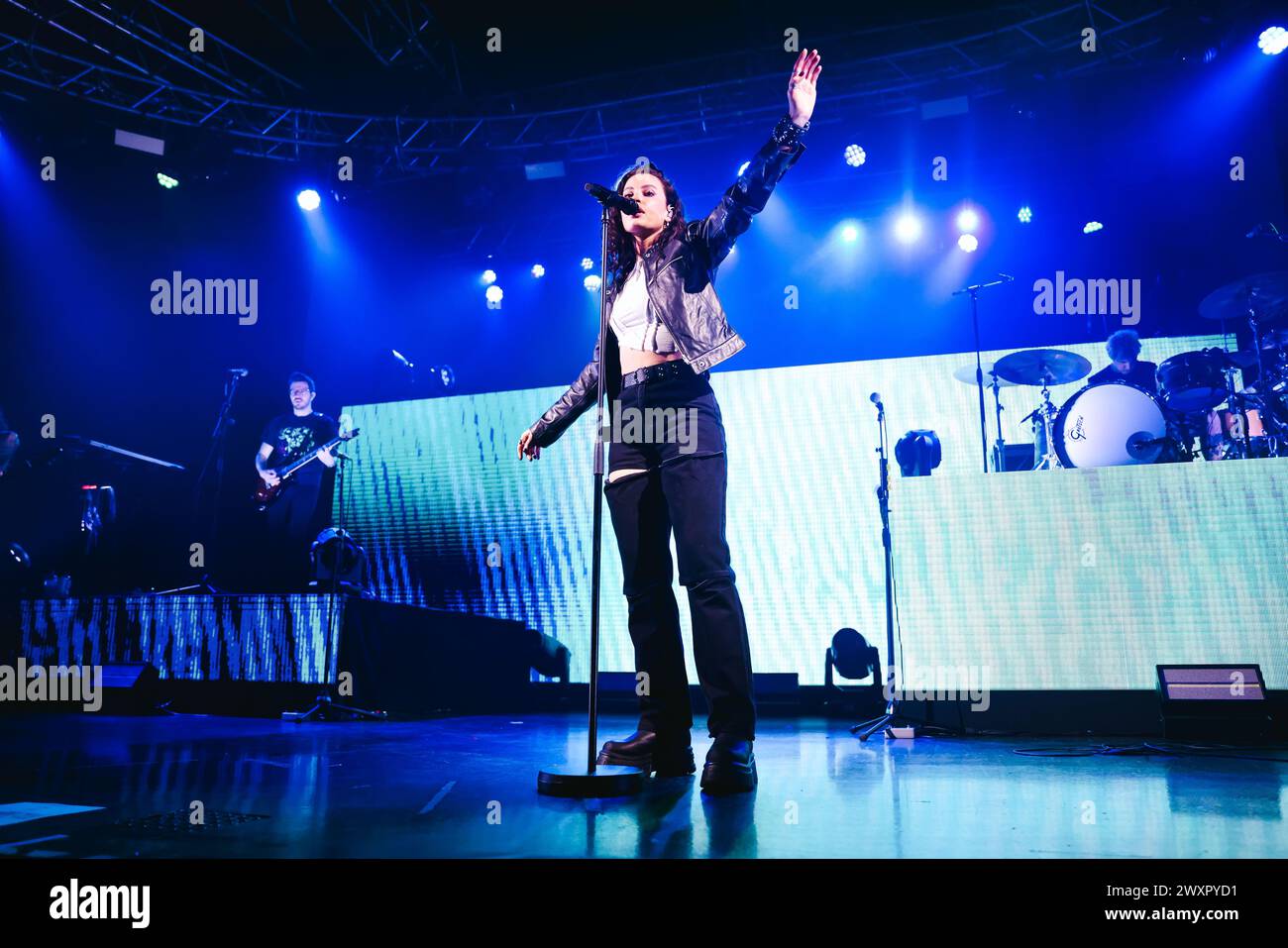 Mailand, Italien. April 2024. Mailand, Fletcher tritt im Konzert während der in Search of the Antidote Tour auf. Auf dem Foto: Fletcher Credit: Independent Photo Agency/Alamy Live News Stockfoto