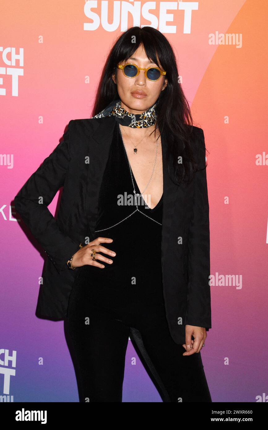 New York, NY, USA. April 2024. Jihae Kim bei der Premiere von Sasquatch Sunset am 1. April. 2024 bei Metrograph in New York City. Quelle: Mpi099/Media Punch/Alamy Live News Stockfoto