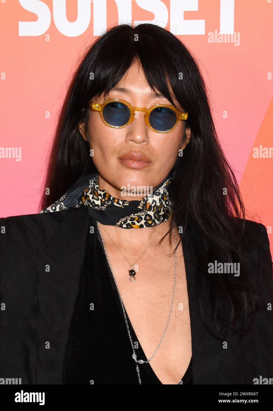 New York, NY, USA. April 2024. Jihae Kim bei der Premiere von Sasquatch Sunset am 1. April. 2024 bei Metrograph in New York City. Quelle: Mpi099/Media Punch/Alamy Live News Stockfoto