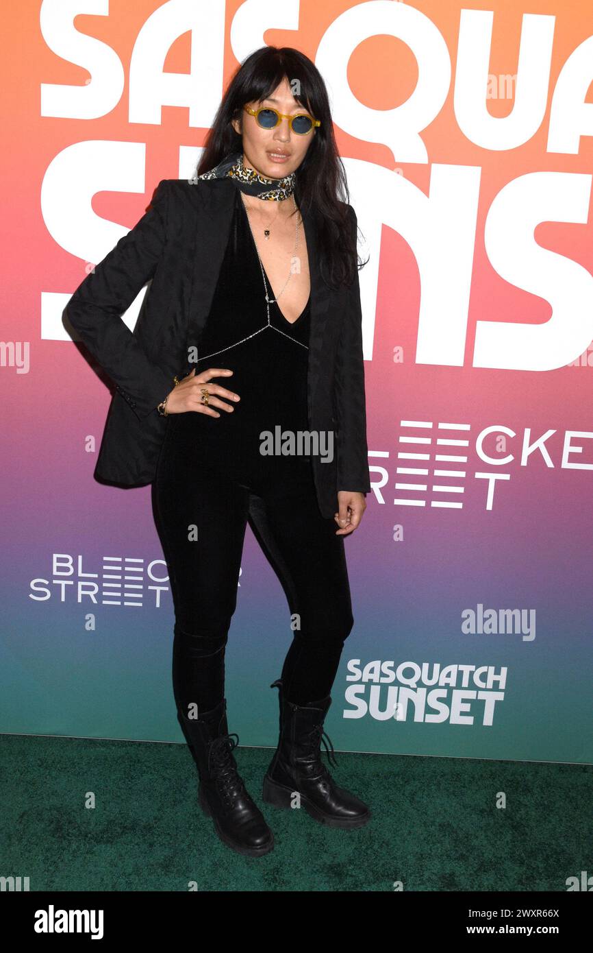 New York, NY, USA. April 2024. Jihae Kim bei der Premiere von Sasquatch Sunset am 1. April. 2024 bei Metrograph in New York City. Quelle: Mpi099/Media Punch/Alamy Live News Stockfoto