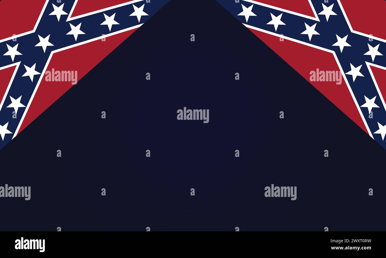 Zum Gedenken an den Gedenktag der Konföderierten Stock Vektor