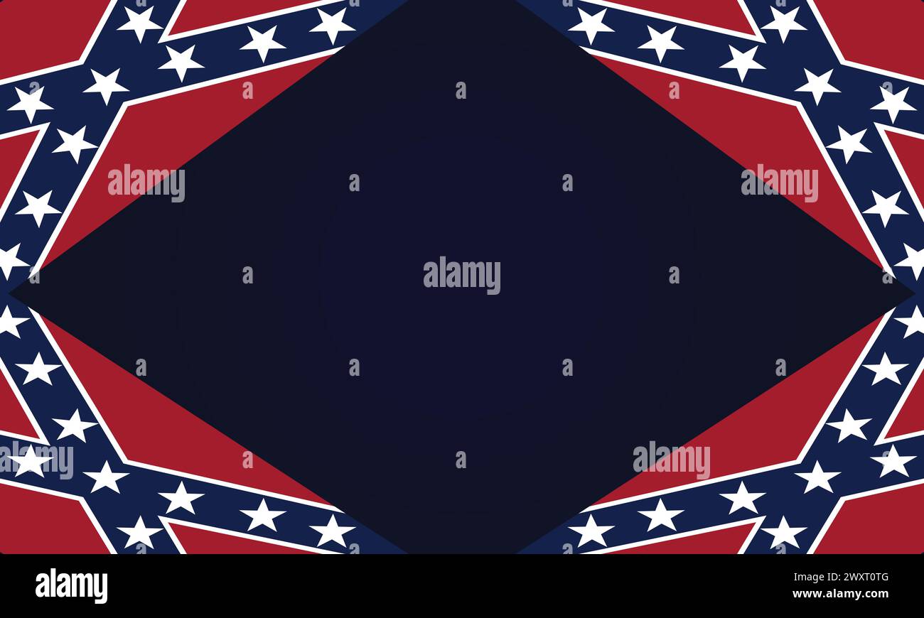 Zum Gedenken an den Gedenktag der Konföderierten Stock Vektor