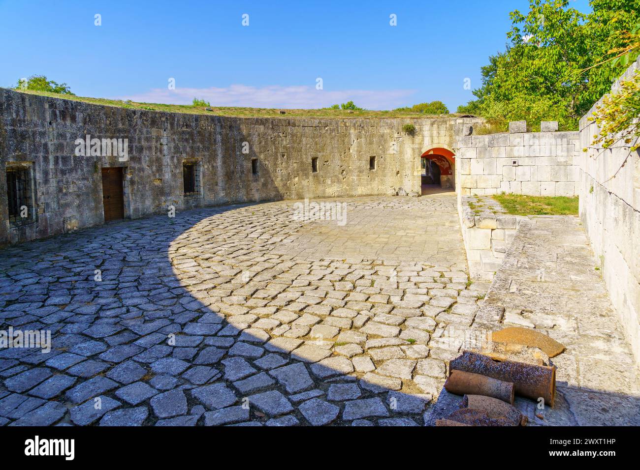 Blick auf die Festung Medjidi Tabia, in Silistra, Nordosten Bulgariens Stockfoto