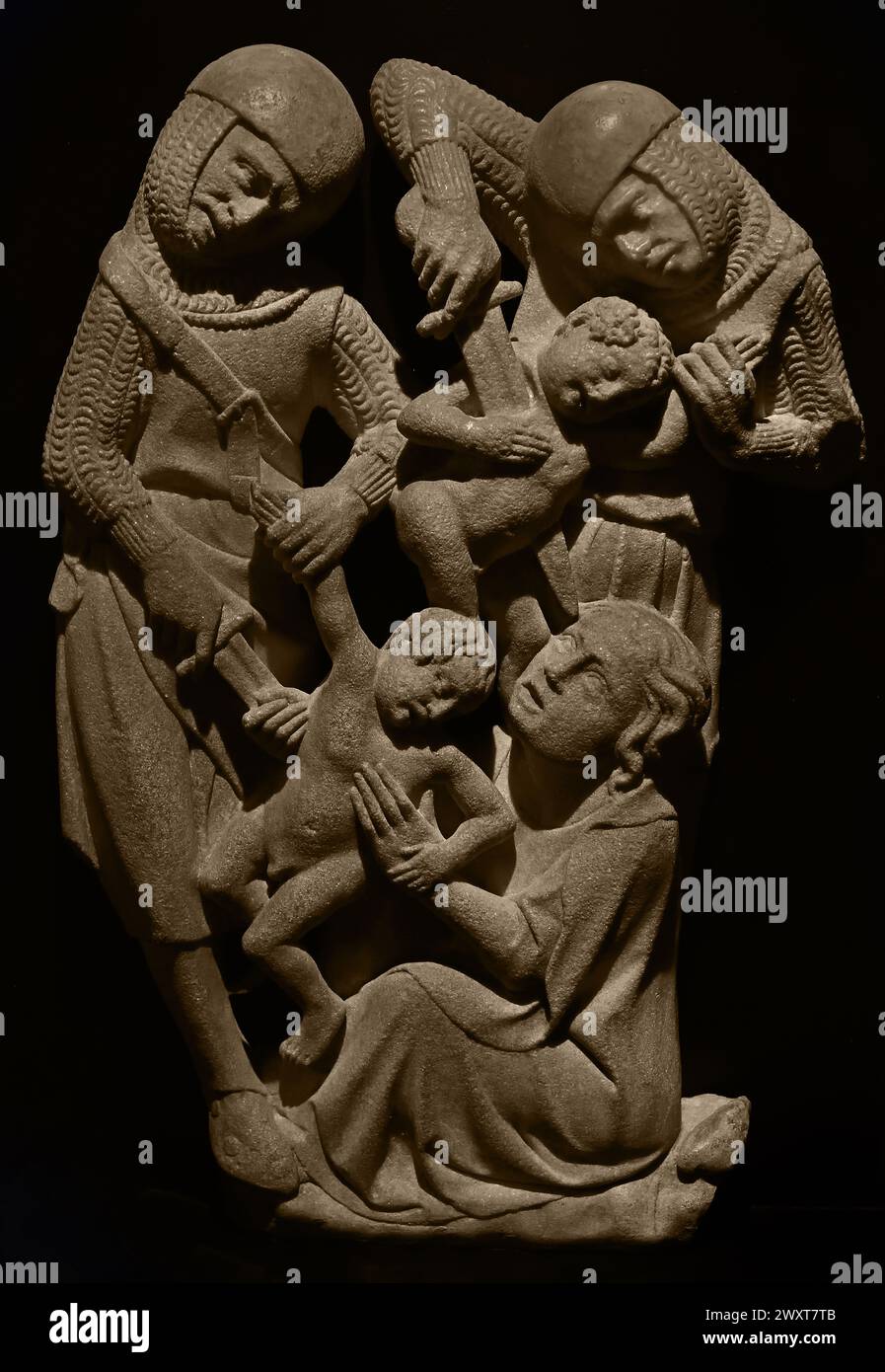 Kindermord in Bethlehem 1300 - 1349 unbekannt (Bildhauer) Museum Mayer van den Bergh, Antwerpen, Belgien, Belgien. Stockfoto