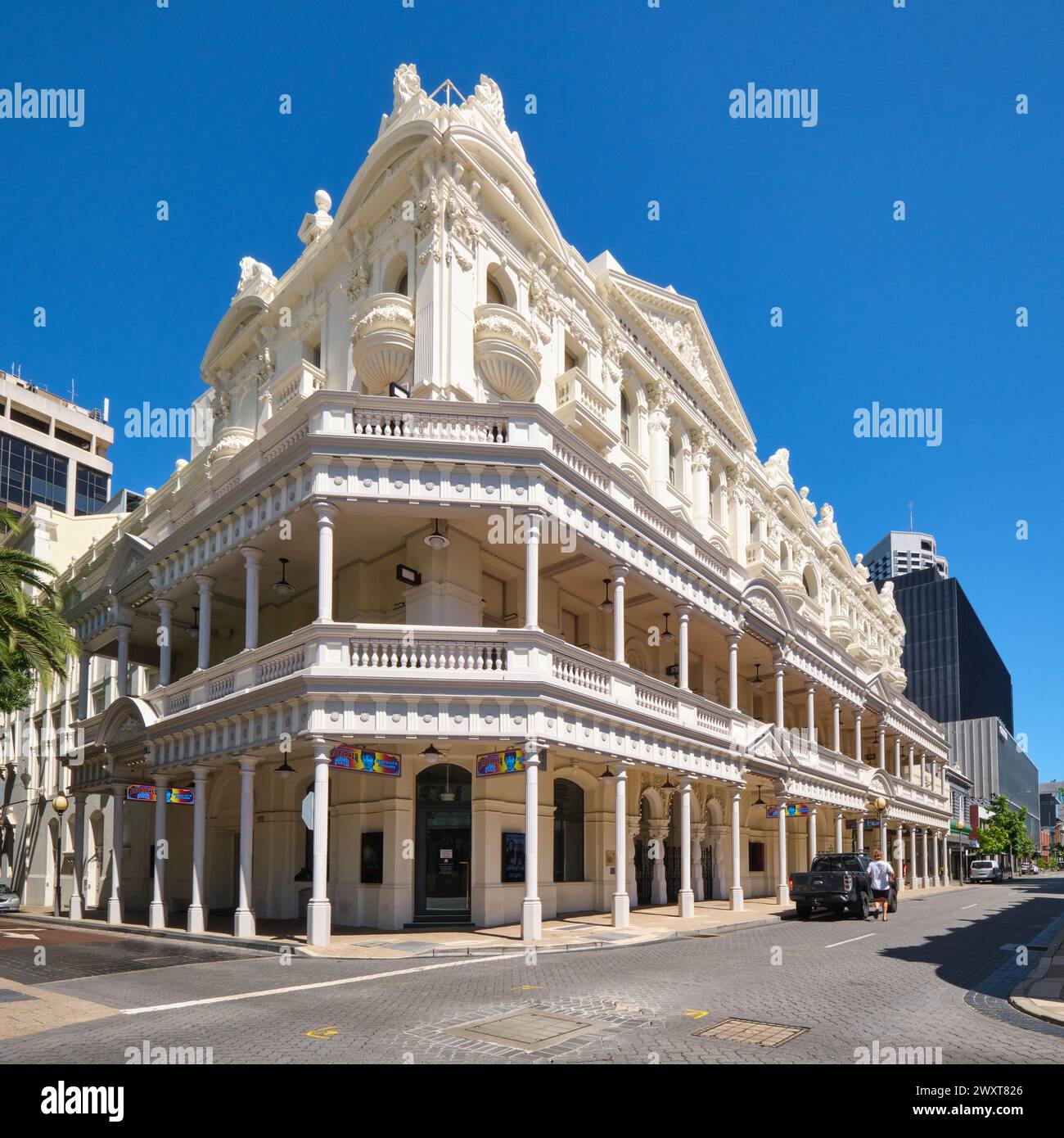 His Majesty's Theatre, ein barockes Theater aus Edwardian, das 1902-1904 in der Hay Street in Perth City, Western Australia, erbaut wurde. Stockfoto