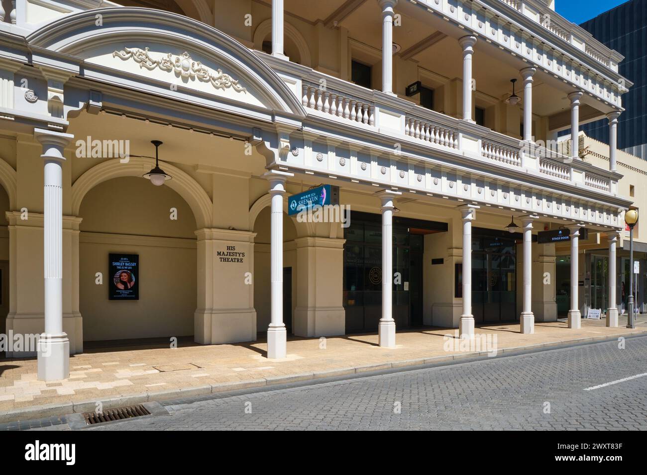 His Majesty's Theatre, ein barockes Theater aus Edwardian, das 1902-1904 in der Hay Street in Perth City, Western Australia, erbaut wurde. Stockfoto