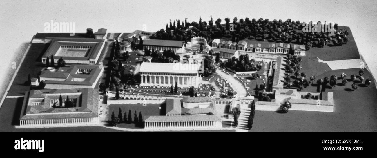 Modell von Olympia 200 v. Chr., Griechenland Stockfoto