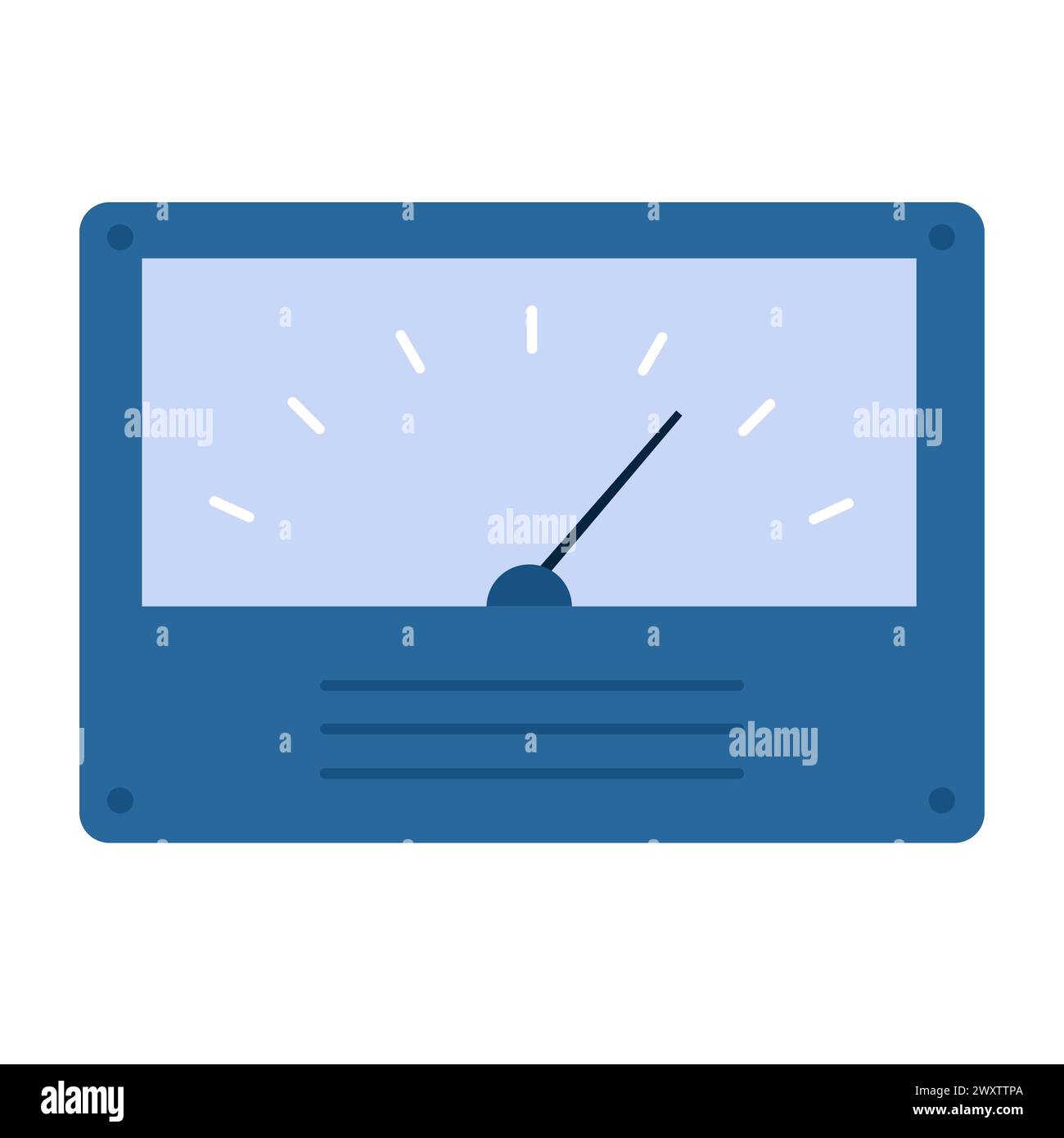 Elektrisches Amperemeter. Elektriker Werkzeuge, Elektriker liefert flache Vektor-Illustration Stock Vektor