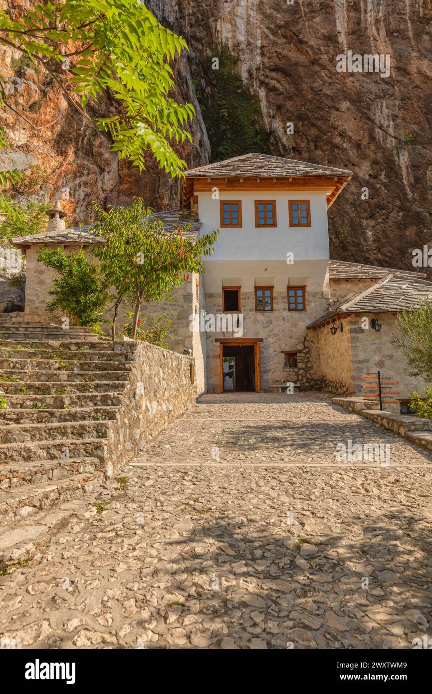 Derwischkloster, Tekke, Blagaj, Mostar, Bosnien Stockfoto