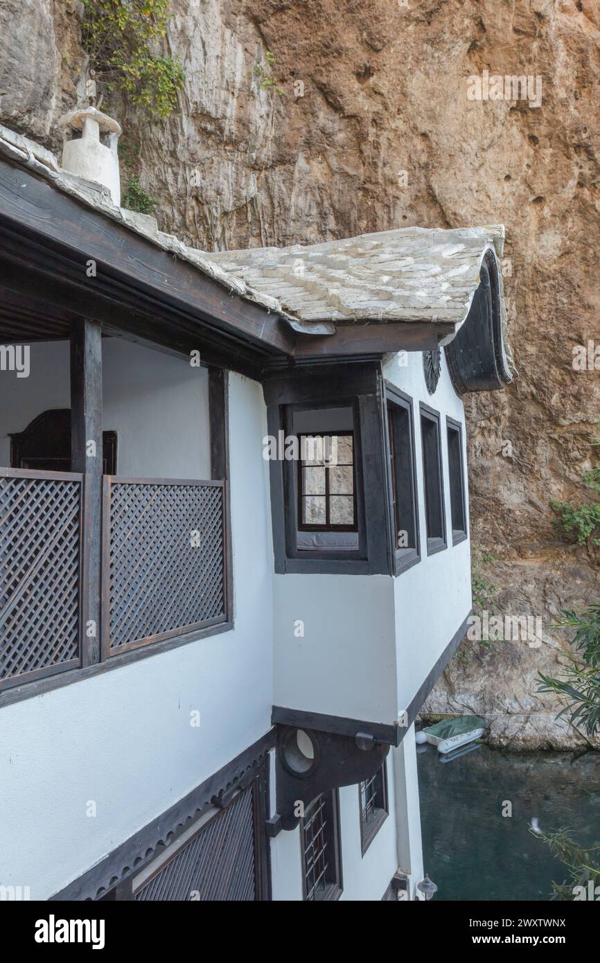 Derwischkloster, Tekke, Blagaj, Mostar, Bosnien Stockfoto