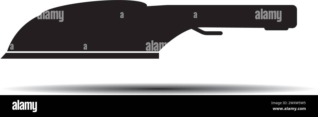 Logo mit Eisenkennzeichen, Illustration mit Vektordesign Stock Vektor