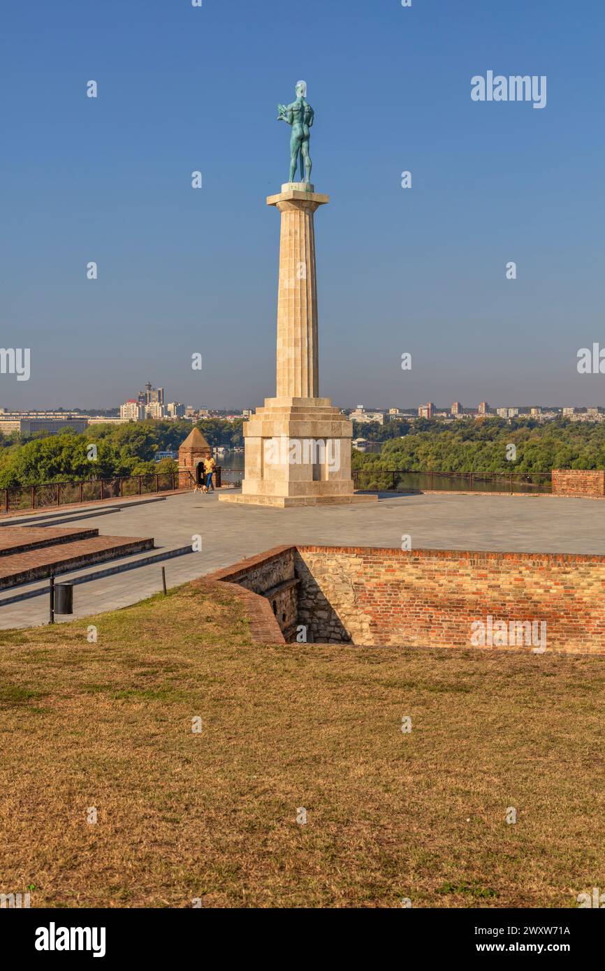 Das Victor Monument, 1912, Belgrader Festung, Kalemegdan, Belgrad, Serbien Stockfoto