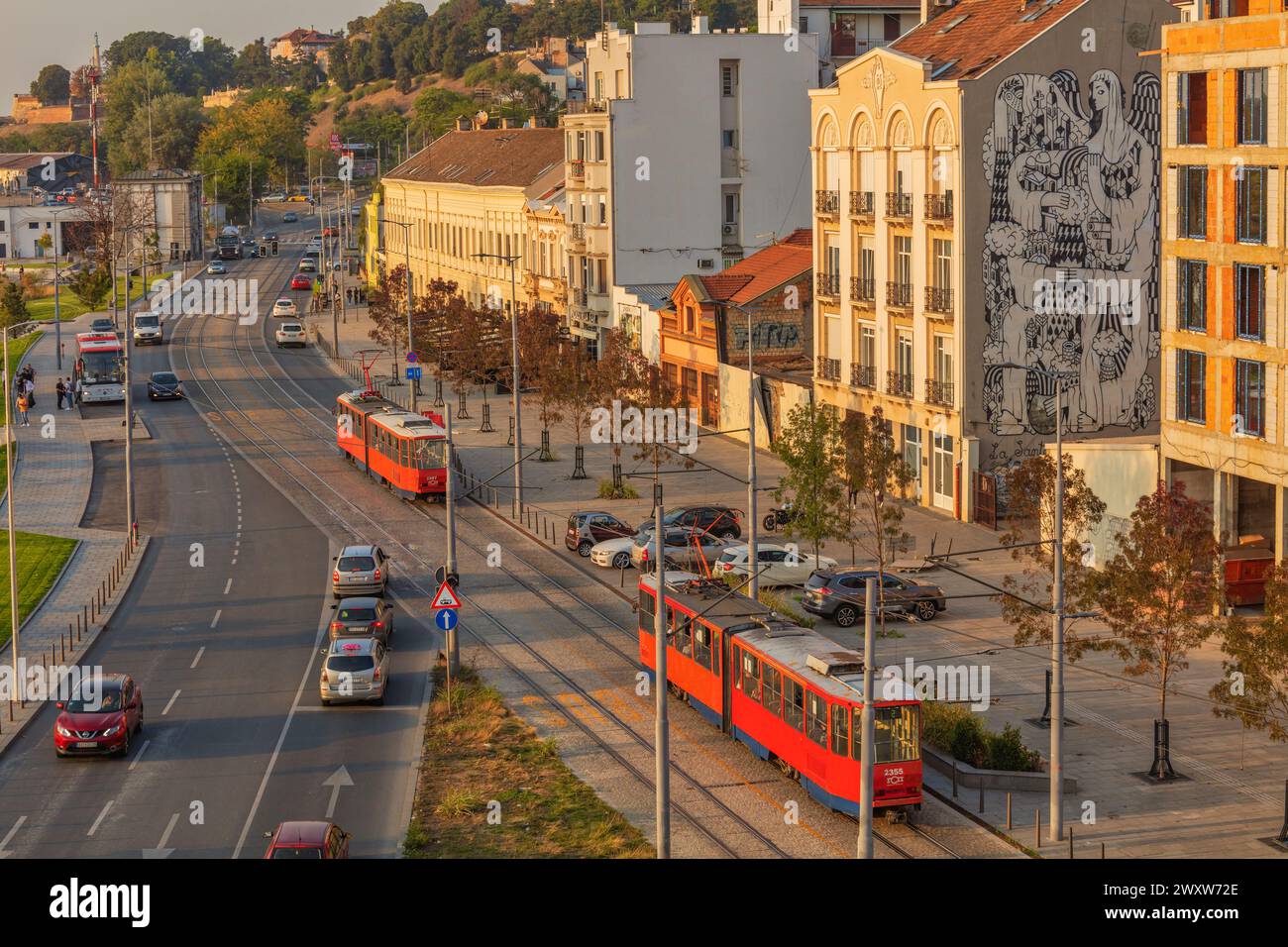 Stadtbild von Belgrad, Belgrad, Serbien Stockfoto