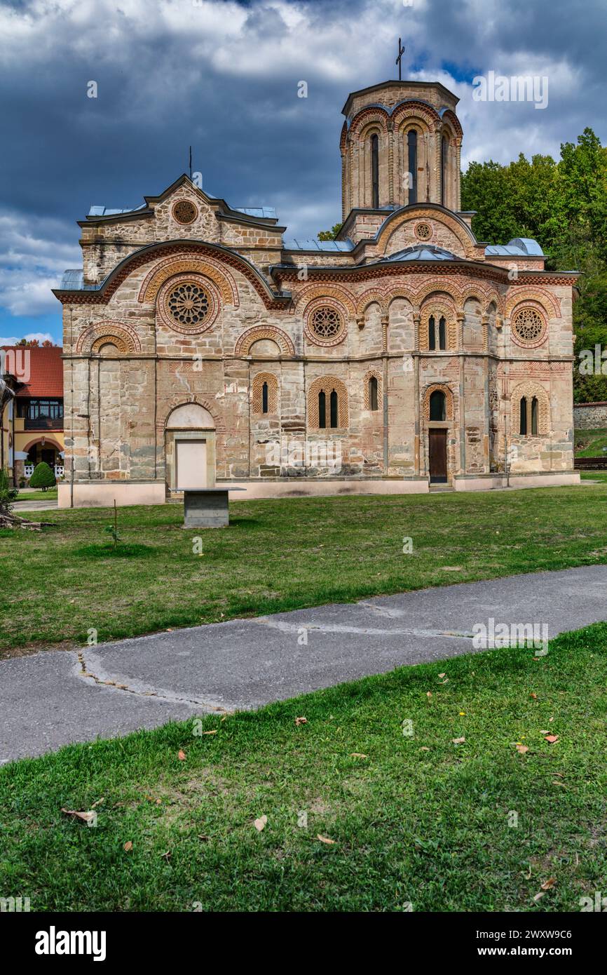 Klosterkirche Ljubostinja, Serbien Stockfoto