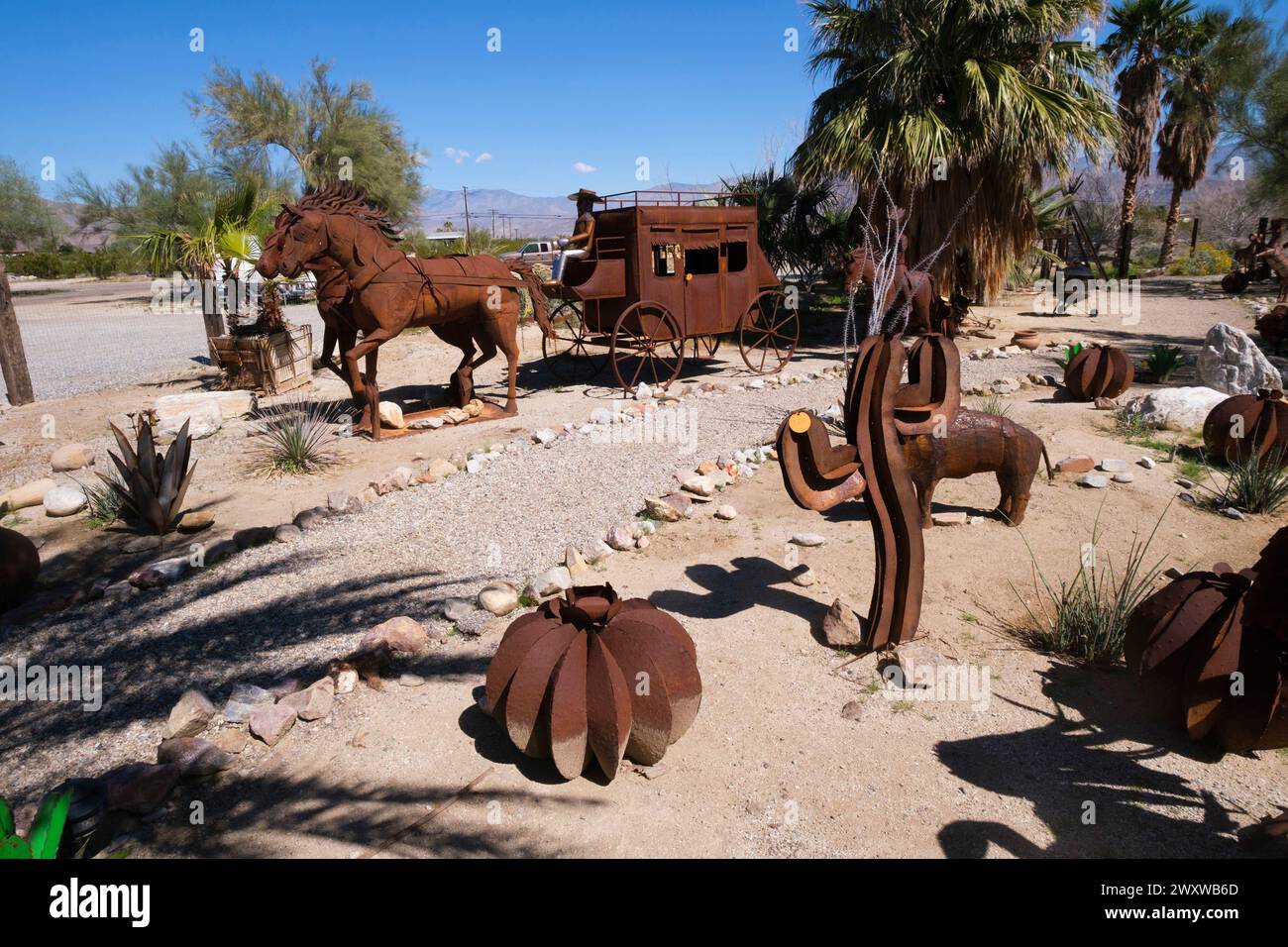 Fredericks Borrego Shop, Borrego Springs, Kalifornien, Vereinigte Staaten von Amerika Stockfoto